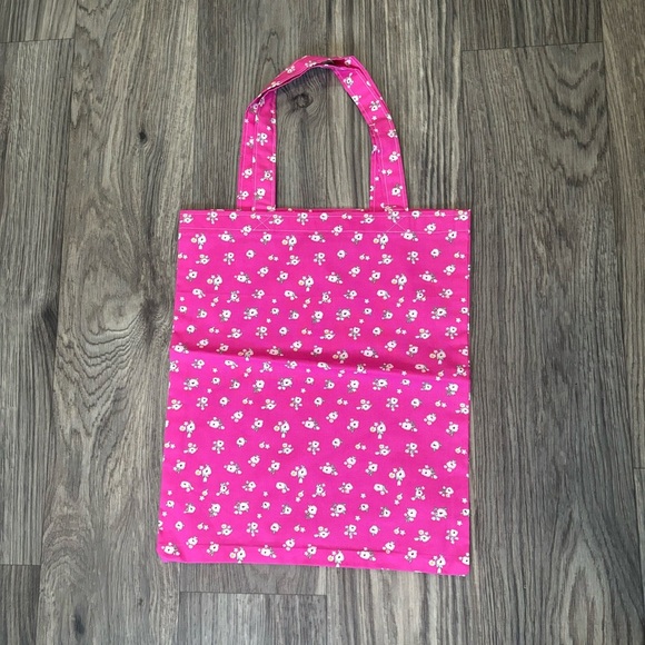 Pink Floral Tote Bag - Picture 2 of 3